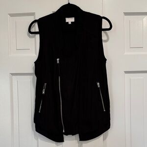 Witchery Black Zip Up Vest